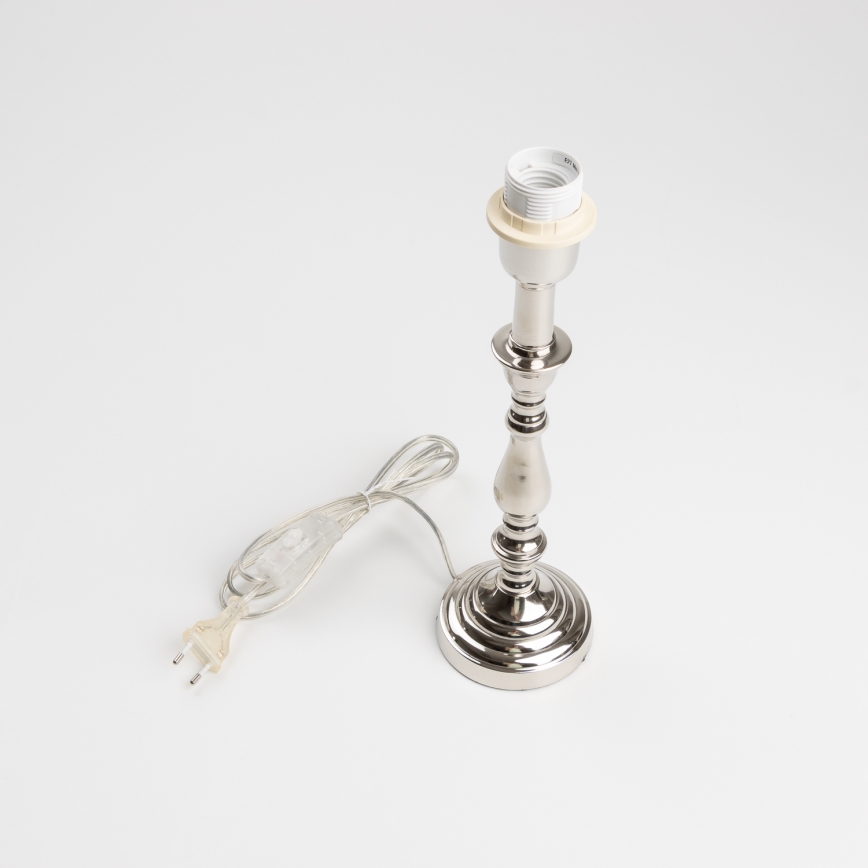 Brilagi - Laualamp CERIA 1xE27/60W/230V läbimõõt 30 cm läikiv kroom/must