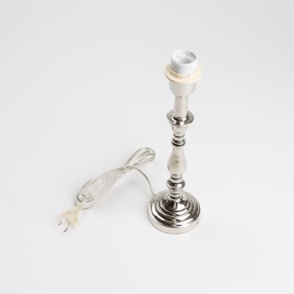 Brilagi - laualamp CERIA 1xE27/60W/230V Ø 25 cm läikiv kroom/hall