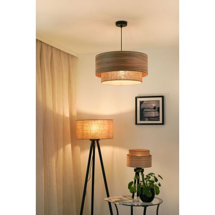 Brilagi - Laualamp MONTANA BOHO 1xE27/15W/230V pruun/must