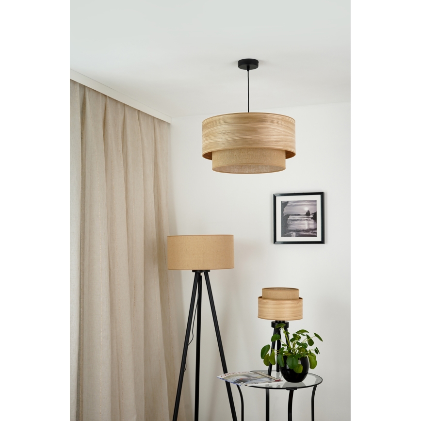 Brilagi - Laualamp MONTANA BOHO 1xE27/15W/230V pruun/must
