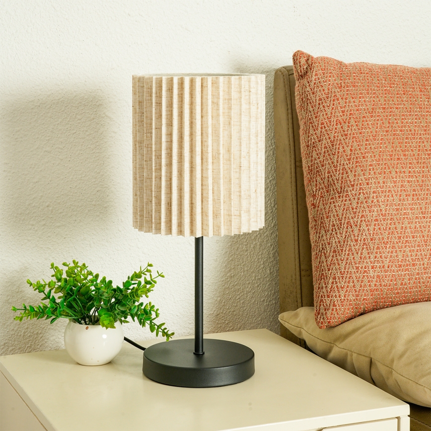 Brilagi - Laualamp NORDIC WAVE 1xE27/15W/230V linane/must