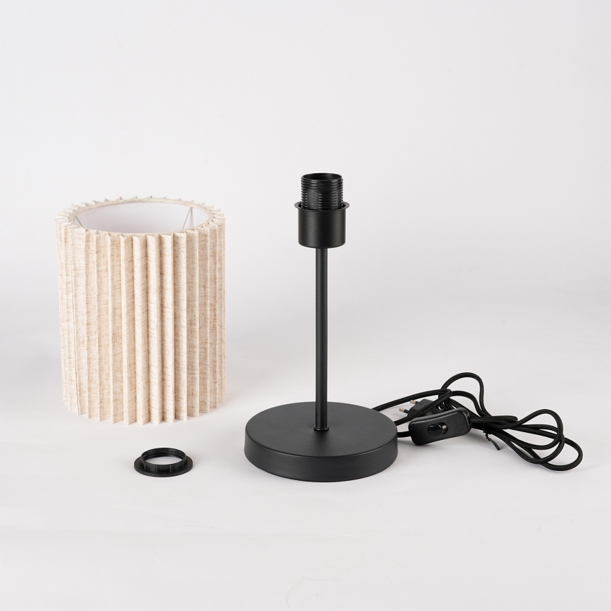 Brilagi - Laualamp NORDIC WAVE 1xE27/15W/230V linane/must