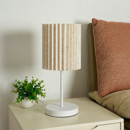 Brilagi - Laualamp NORDIC WAVE 1xE27/15W/230V linane/valge