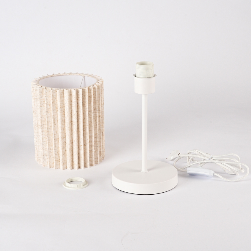 Brilagi - Laualamp NORDIC WAVE 1xE27/15W/230V linane/valge