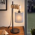 BRILAGI - Laualamp NUBILA 1xE27/40W/230V pruun/must/helehall