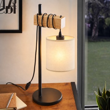 BRILAGI - Laualamp NUBILA 1xE27/40W/230V pruun/must/kreem