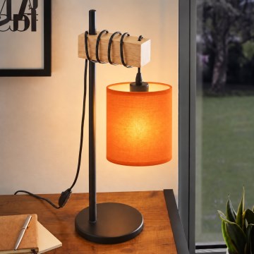 BRILAGI - Laualamp NUBILA 1xE27/40W/230V pruun/must/oranž