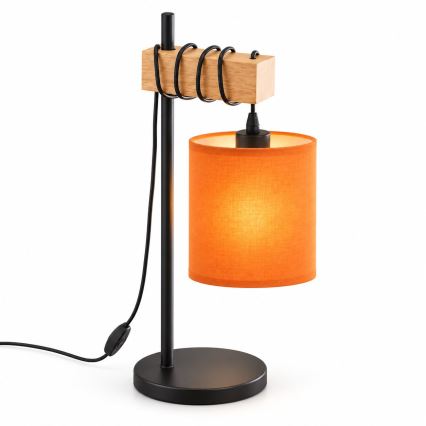 BRILAGI - Laualamp NUBILA 1xE27/40W/230V pruun/must/oranž