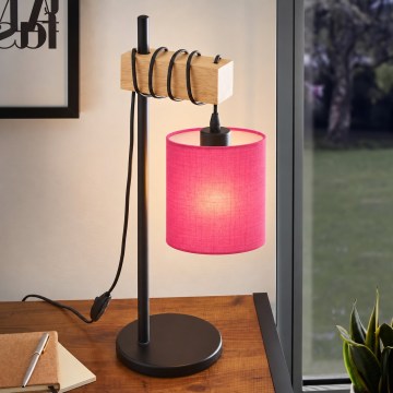 BRILAGI - Laualamp NUBILA 1xE27/40W/230V pruun/must/roosa