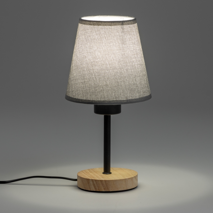 Brilagi - Laualamp NUBILA WOOD 1xE27/25W/230V tamm/hall