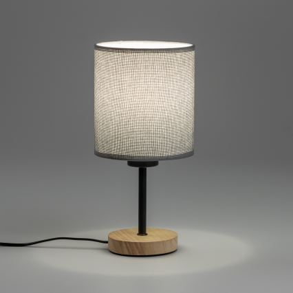 Brilagi - Laualamp NUBILA WOOD 1xE27/25W/230V tamm/hall