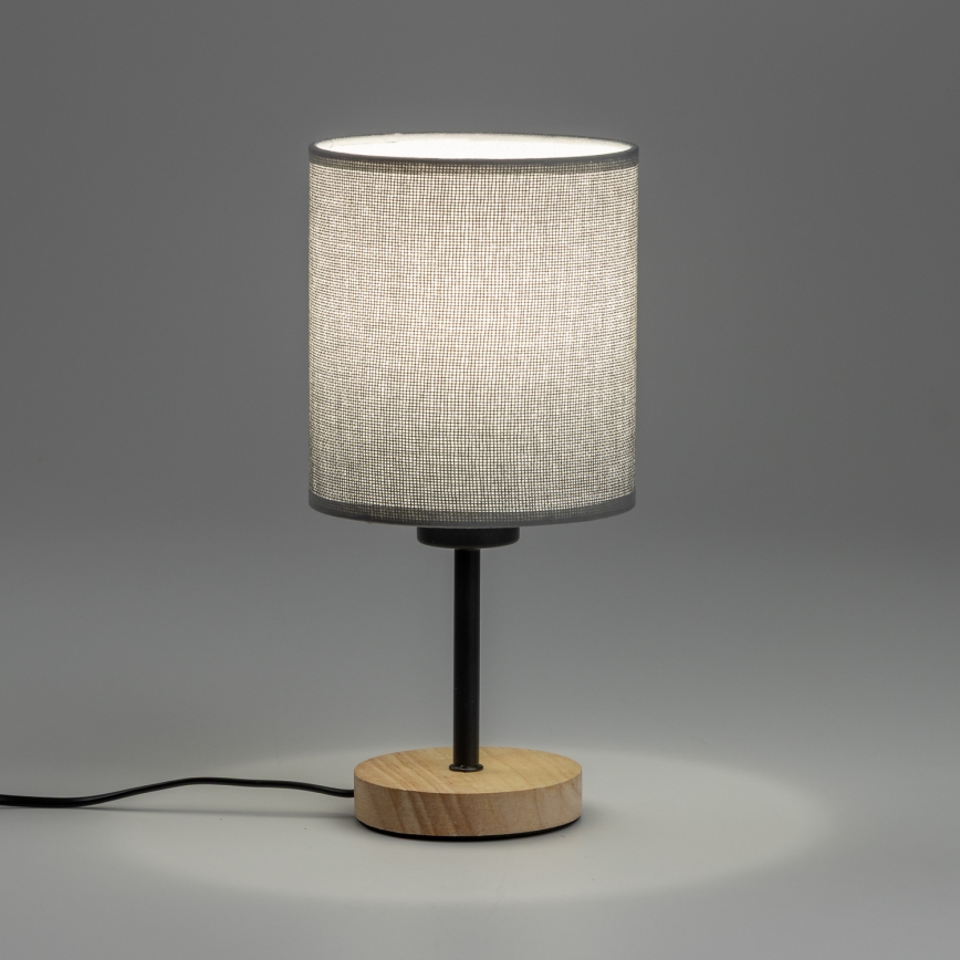 Brilagi - Laualamp NUBILA WOOD 1xE27/25W/230V tamm/hall