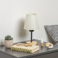 Brilagi - Laualamp NUBILA WOOD 1xE27/25W/230V tamm/kreemikas
