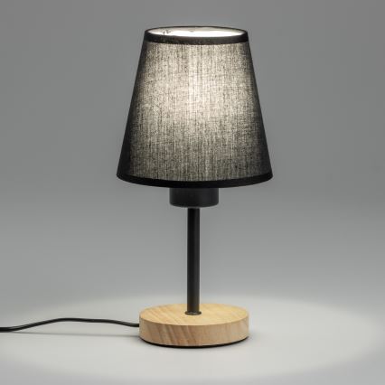 Brilagi - Laualamp NUBILA WOOD 1xE27/25W/230V tamm/must