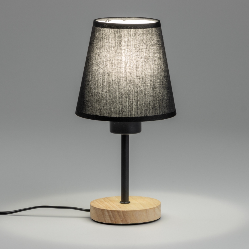 Brilagi - Laualamp NUBILA WOOD 1xE27/25W/230V tamm/must