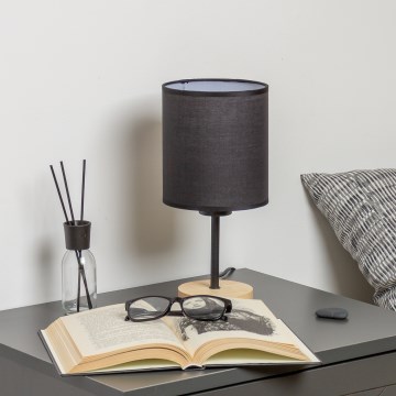 Brilagi - Laualamp NUBILA WOOD 1xE27/25W/230V tamm/must