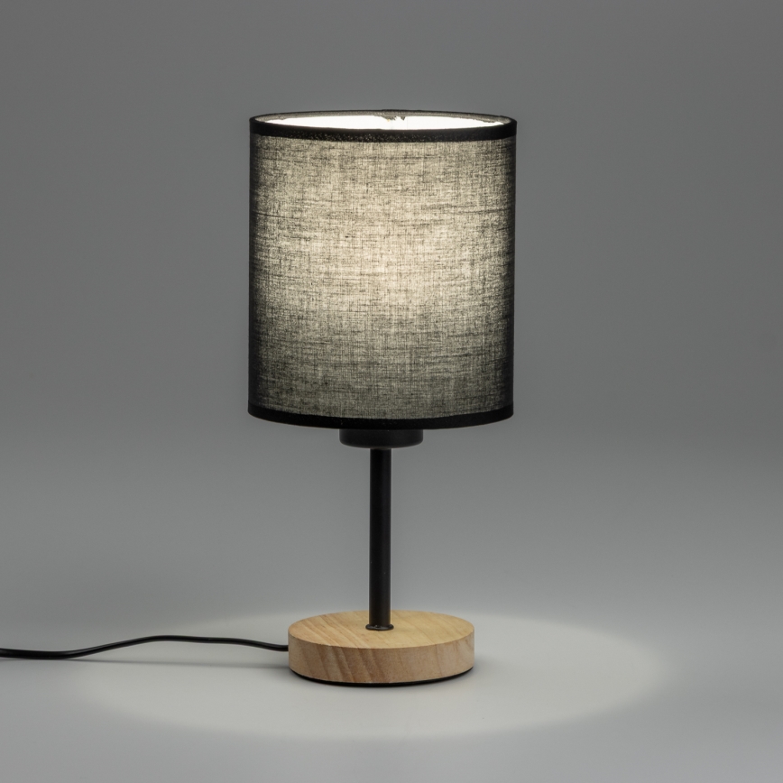 Brilagi - Laualamp NUBILA WOOD 1xE27/25W/230V tamm/must