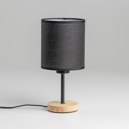 Brilagi - Laualamp NUBILA WOOD 1xE27/25W/230V tamm/must