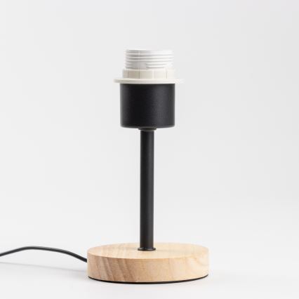 Brilagi - Laualamp NUBILA WOOD 1xE27/25W/230V tamm/must/kollane