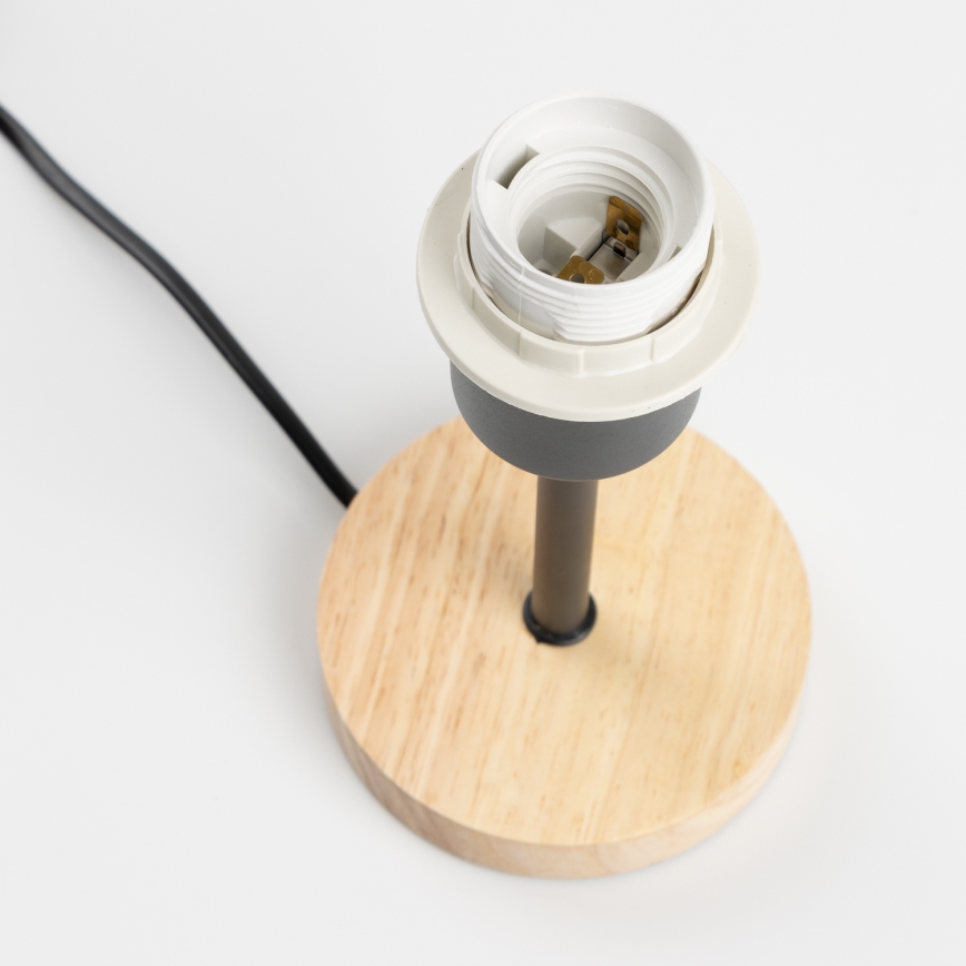 Brilagi - Laualamp NUBILA WOOD 1xE27/25W/230V tamm/must/oranž