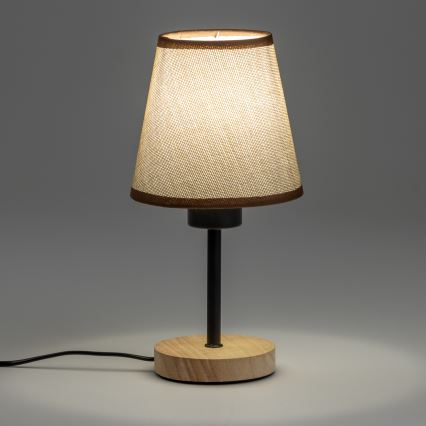 Brilagi - Laualamp NUBILA WOOD 1xE27/25W/230V tamm/pruun