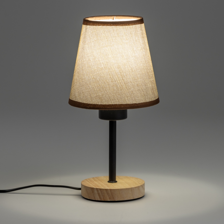 Brilagi - Laualamp NUBILA WOOD 1xE27/25W/230V tamm/pruun