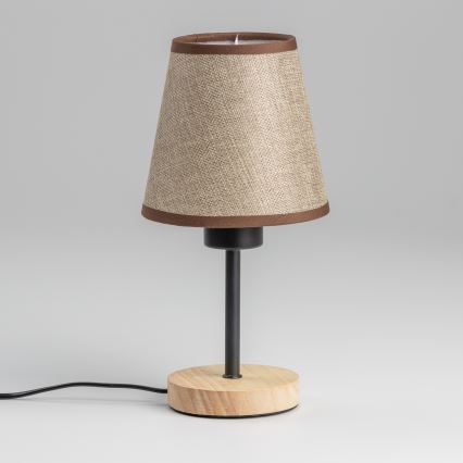 Brilagi - Laualamp NUBILA WOOD 1xE27/25W/230V tamm/pruun