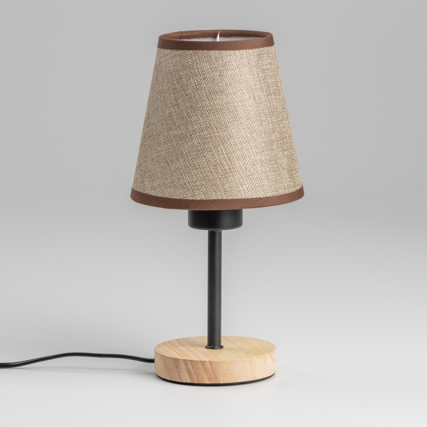 Brilagi - Laualamp NUBILA WOOD 1xE27/25W/230V tamm/pruun