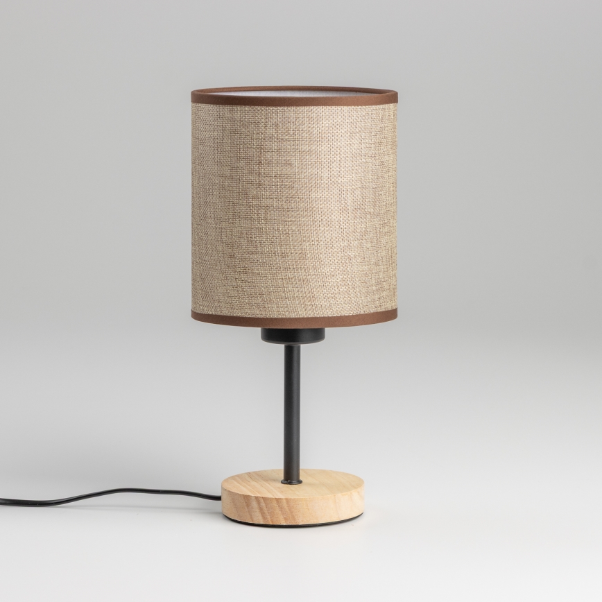 Brilagi - Laualamp NUBILA WOOD 1xE27/25W/230V tamm/pruun