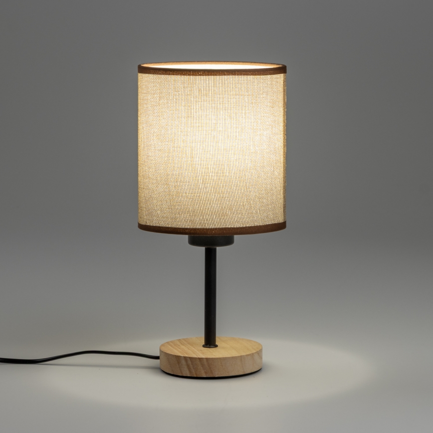 Brilagi - Laualamp NUBILA WOOD 1xE27/25W/230V tamm/pruun