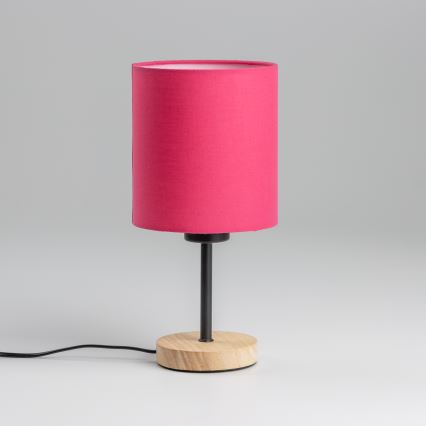 Brilagi - Laualamp NUBILA WOOD 1xE27/25W/230V tamm/roosa