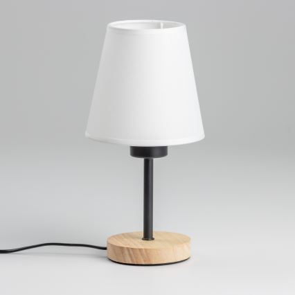 Brilagi - Laualamp NUBILA WOOD 1xE27/25W/230V tamm/valge