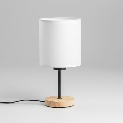 Brilagi - Laualamp NUBILA WOOD 1xE27/25W/230V tamm/valge
