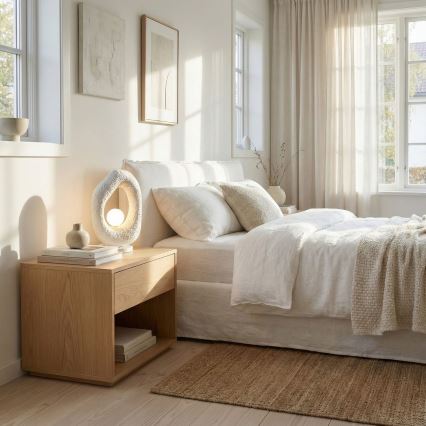 Brilagi - Laualamp WABI SABI 1xG9/8W/230V valge