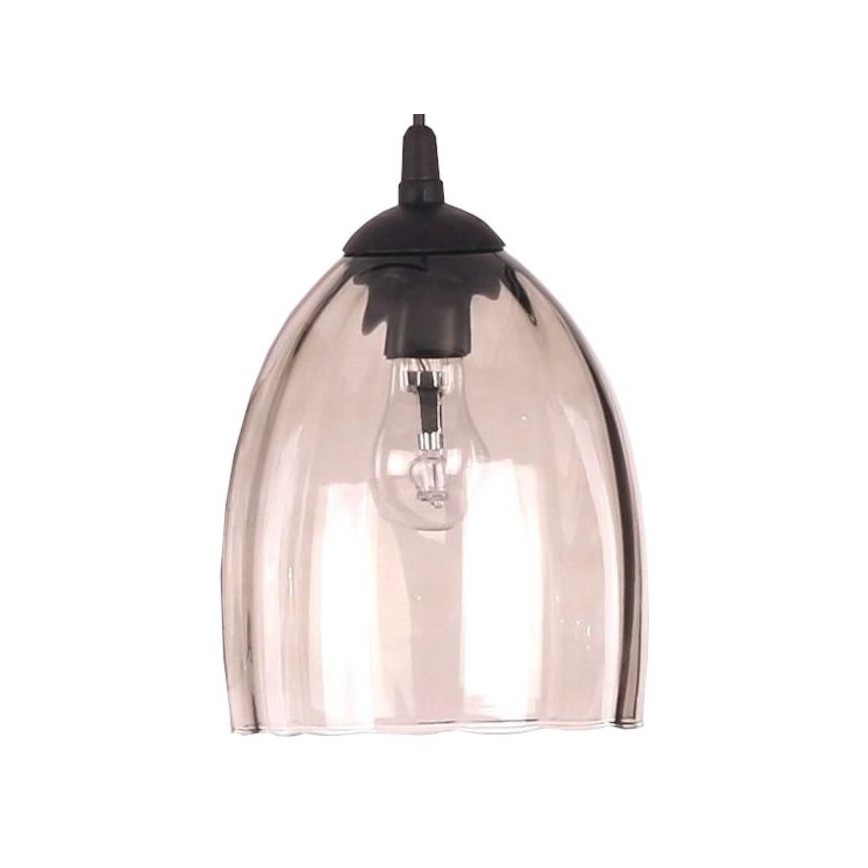 BRILAGI - Laualamp WOOD GLASS 1xE27/40W/230V pruun/must/suitsune beež