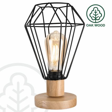 Brilagi - Laualamp WOODY BASKET 1xE27/60W/230V tamm