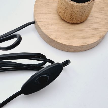 Brilagi - Laualamp WOODY BASKET 1xE27/60W/230V tamm