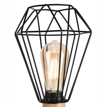 Brilagi - Laualamp WOODY BASKET 1xE27/60W/230V tamm