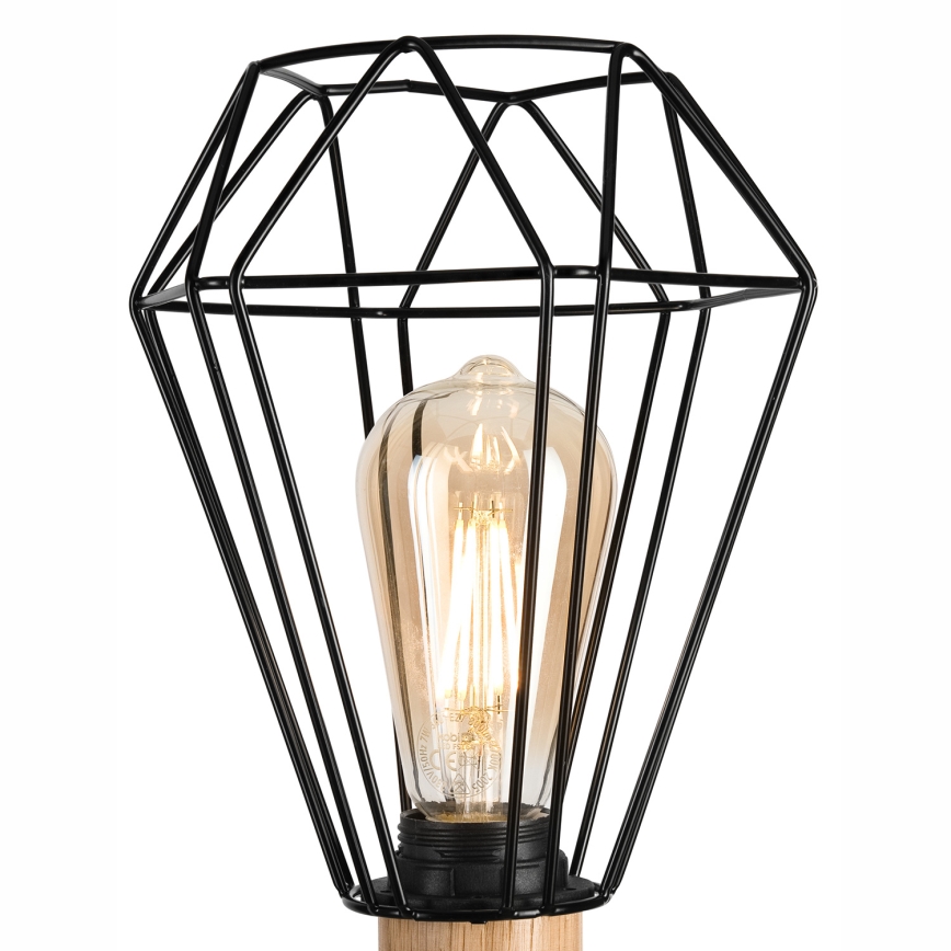 Brilagi - Laualamp WOODY BASKET 1xE27/60W/230V tamm