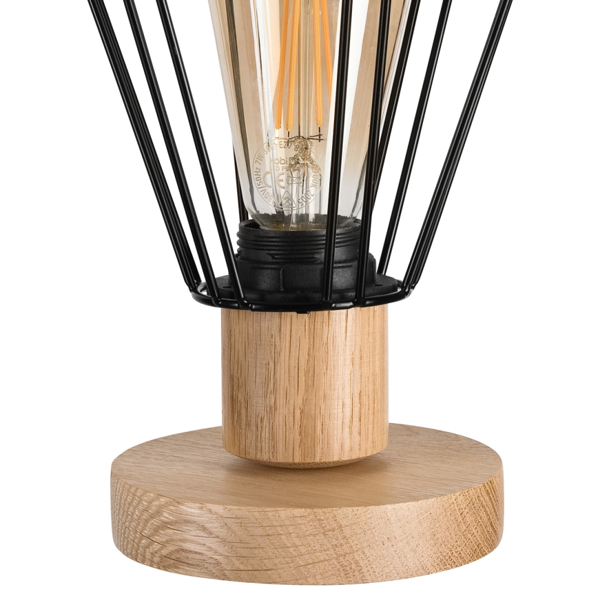 Brilagi - Laualamp WOODY BASKET 1xE27/60W/230V tamm