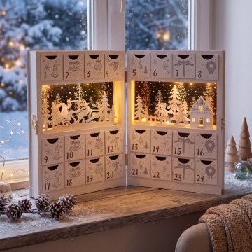 BRILAGI - LED advendikalender LED/2xAA