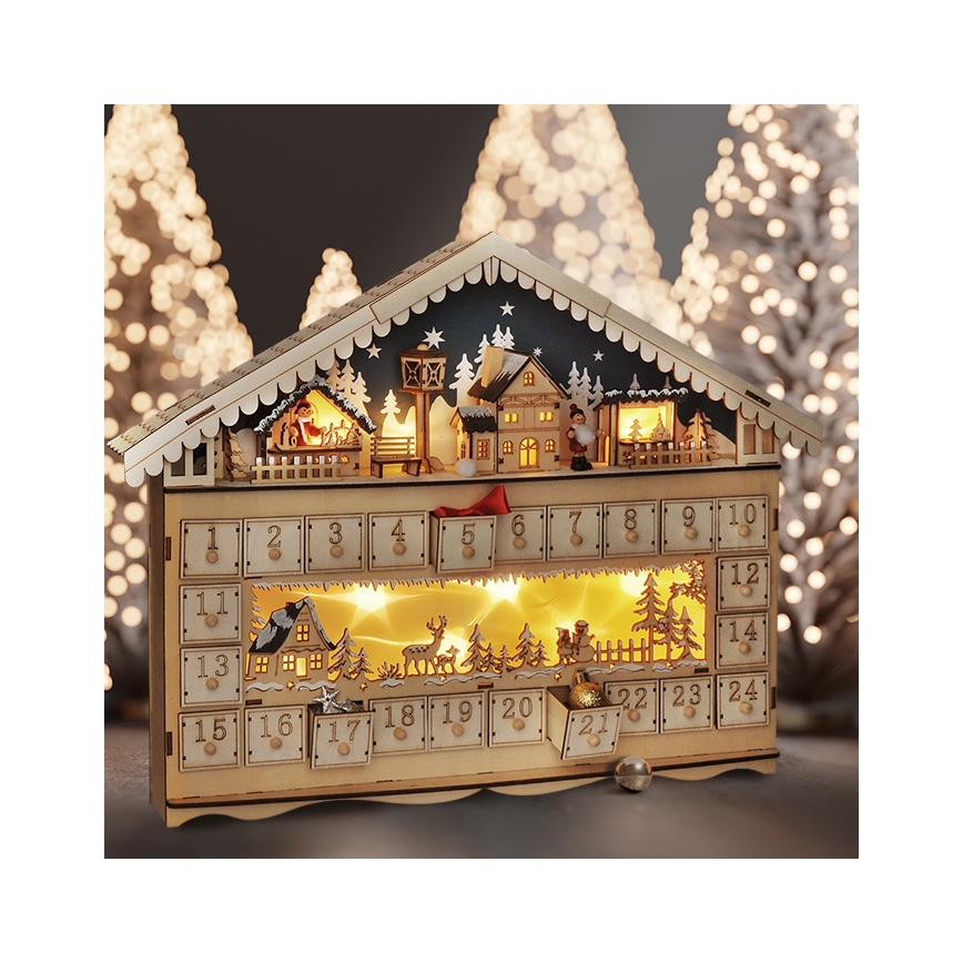Brilagi - LED advendikalender LED/2xAA mänd