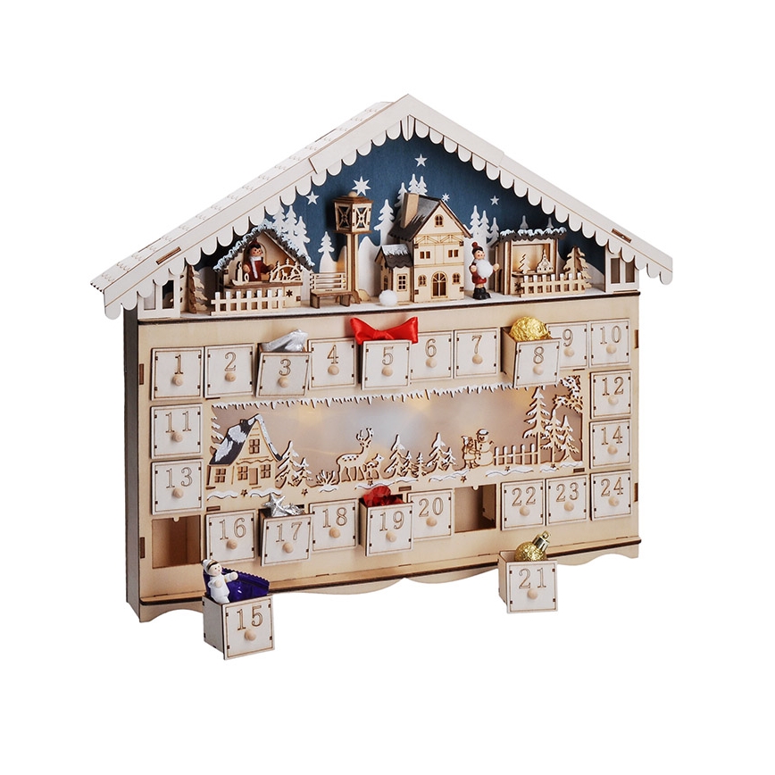 Brilagi - LED advendikalender LED/2xAA mänd