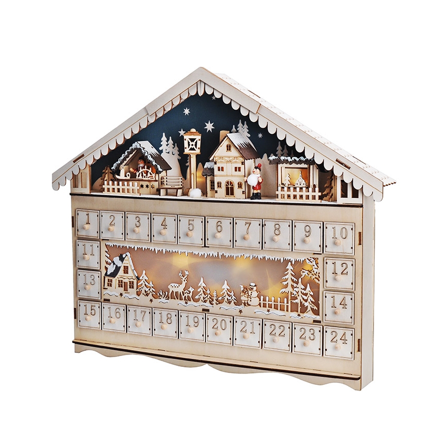 Brilagi - LED advendikalender LED/2xAA mänd