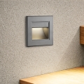 Brilagi - LED astmevalgusti STEP LIGHT LED/1,5W/230V IP44 antratsiit