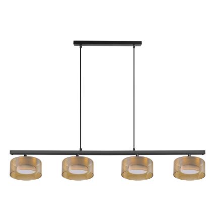 Brilagi - LED AURA LUX kaabliga rippvalgusti 4xGX53/30W/230V must/kuldne