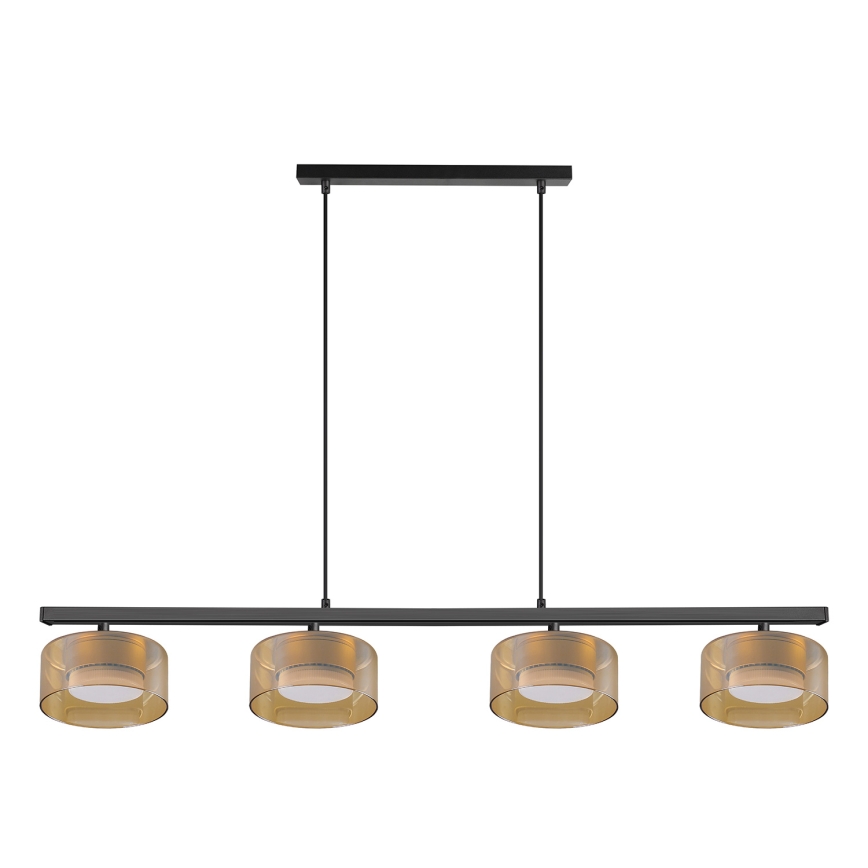 Brilagi - LED AURA LUX kaabliga rippvalgusti 4xGX53/30W/230V must/kuldne