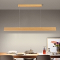 Brilagi - LED-dimmendatav ripplamp kaablil SLIMLINE LED/40W/230V 3000-6000K tammeviimistlus + kaugjuhtimispult