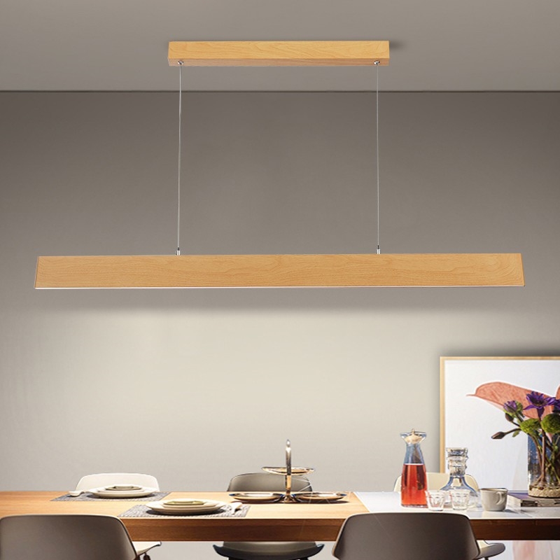Brilagi - LED-dimmendatav ripplamp kaablil SLIMLINE LED/40W/230V 3000-6000K tammeviimistlus + kaugjuhtimispult