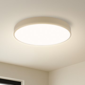Brilagi - LED Dimmerdatav Katusvalgus POOL SMART LED/48W/230V diameeter 40 cm Wi-Fi Tuya beež + puldiga